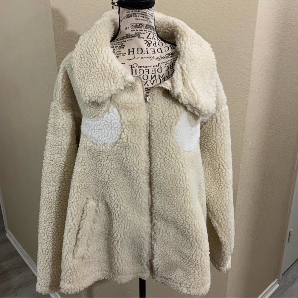 Nike swoosh teddy jacket